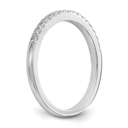 14K Weißgold Ehering mit natürlichen Diamanten