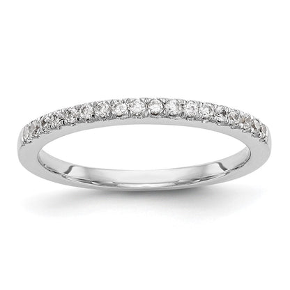 14K Weißgold Ehering mit natürlichen Diamanten