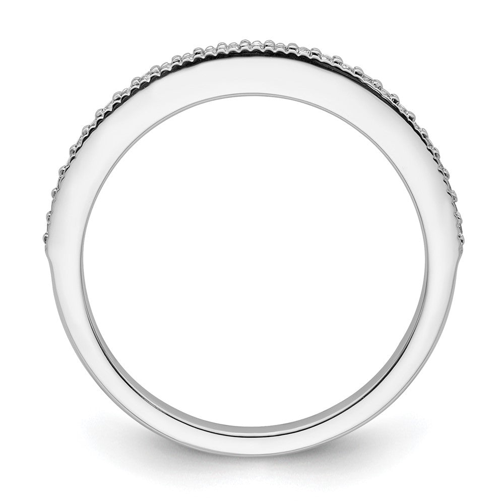 14K Weißgold Diamant-Ehering
