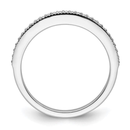 14K Weißgold Diamant-Ehering
