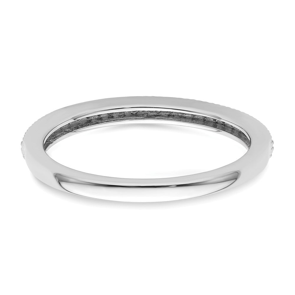 14K Weißgold Diamant-Ehering