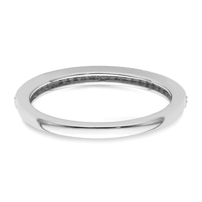 14K Weißgold Diamant-Ehering