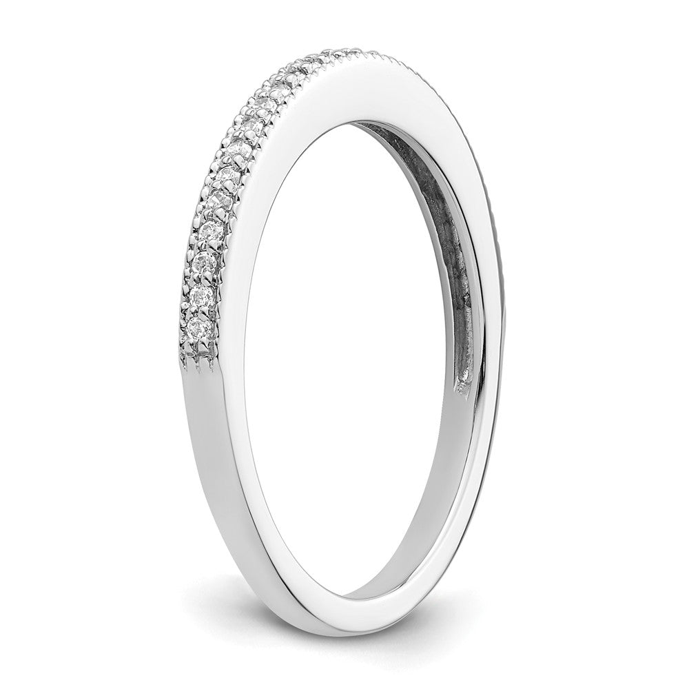 14K Weißgold Diamant-Ehering