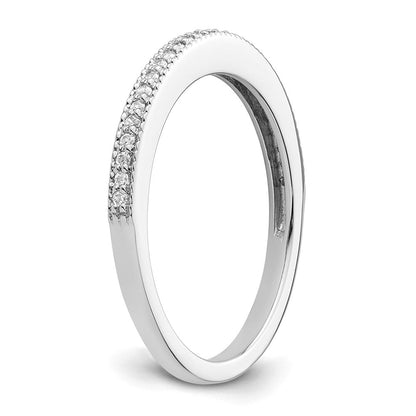 14K Weißgold Diamant-Ehering