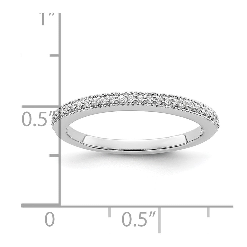 14K Weißgold Diamant-Ehering