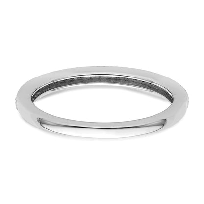 14K Weißgold Diamant-Trauring