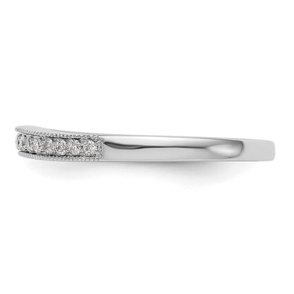 14K Weißgold Ehering mit natürlichen Diamanten