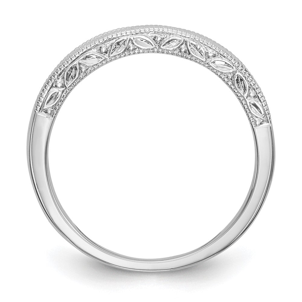 14K Weißgold Ehering mit natürlichen Diamanten