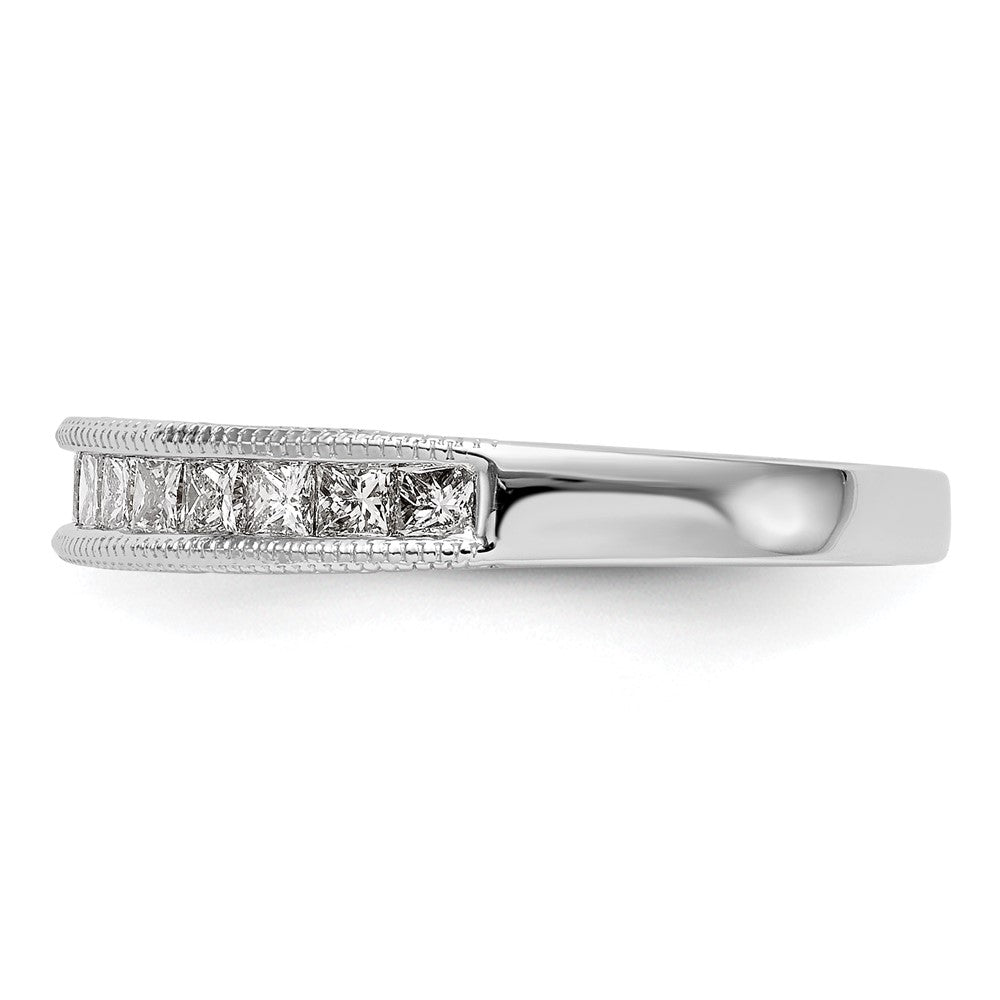 14K Weißgold Ehering mit natürlichen Diamanten