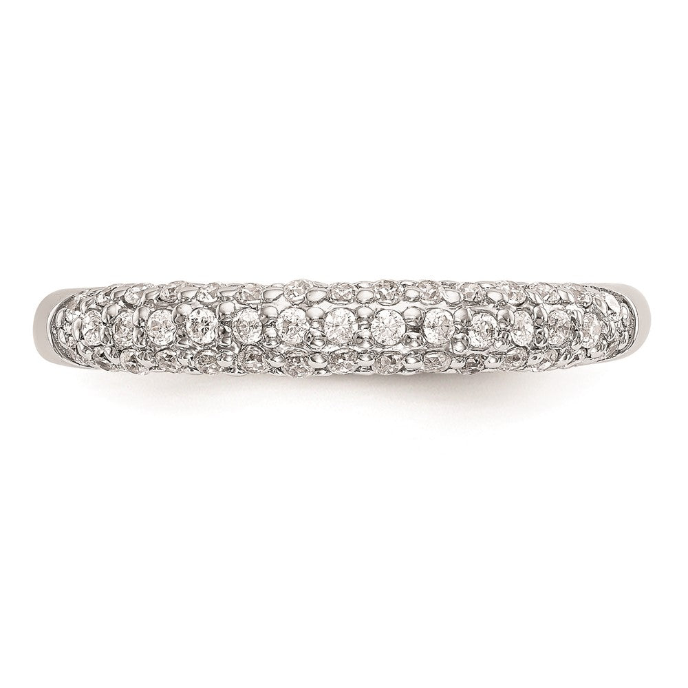14K Weißgold Ehering mit natürlichen Diamanten