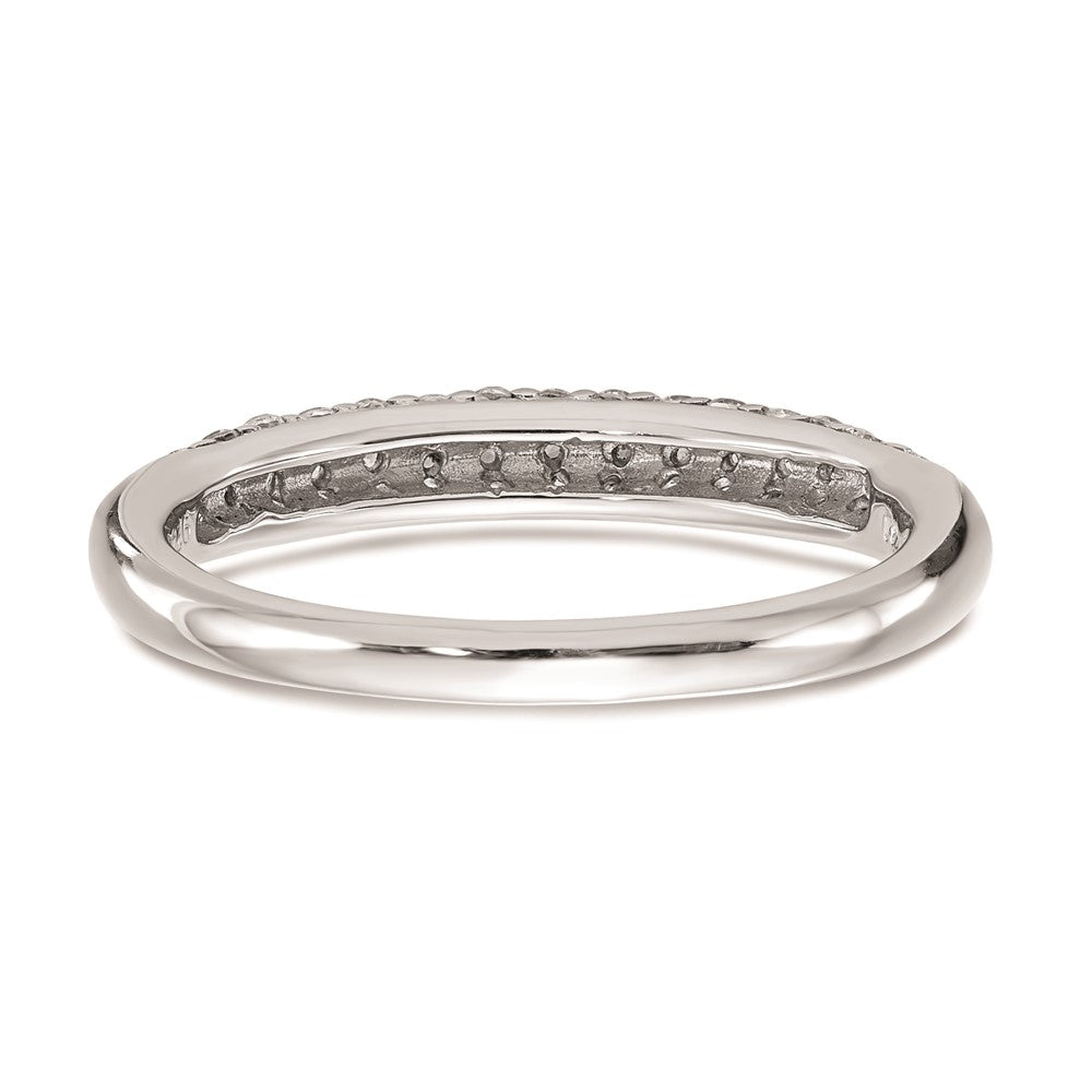 14K Weißgold Ehering mit natürlichen Diamanten
