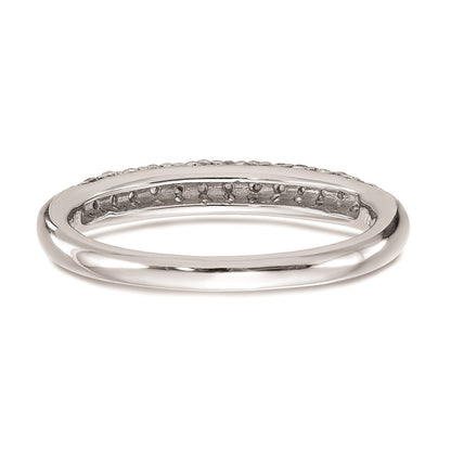 14K Weißgold Ehering mit natürlichen Diamanten
