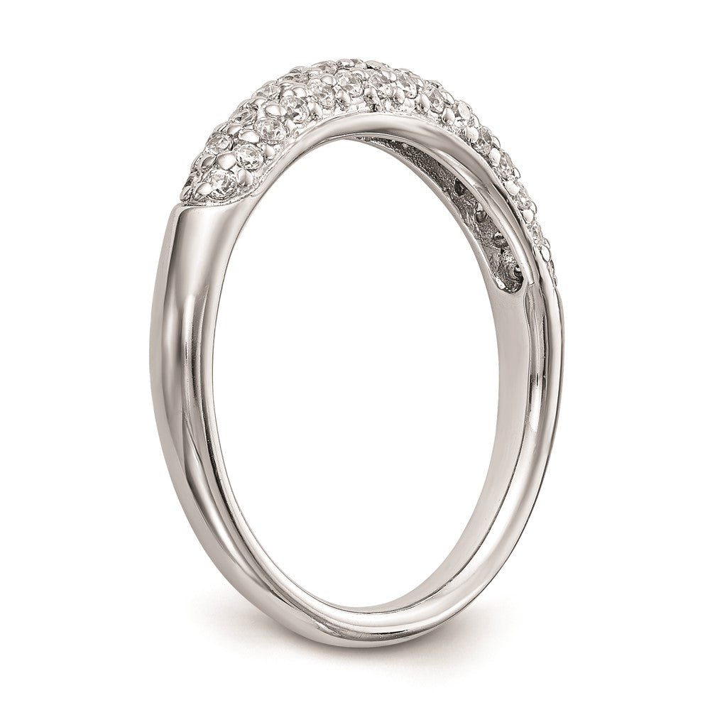 14K Weißgold Ehering mit natürlichen Diamanten