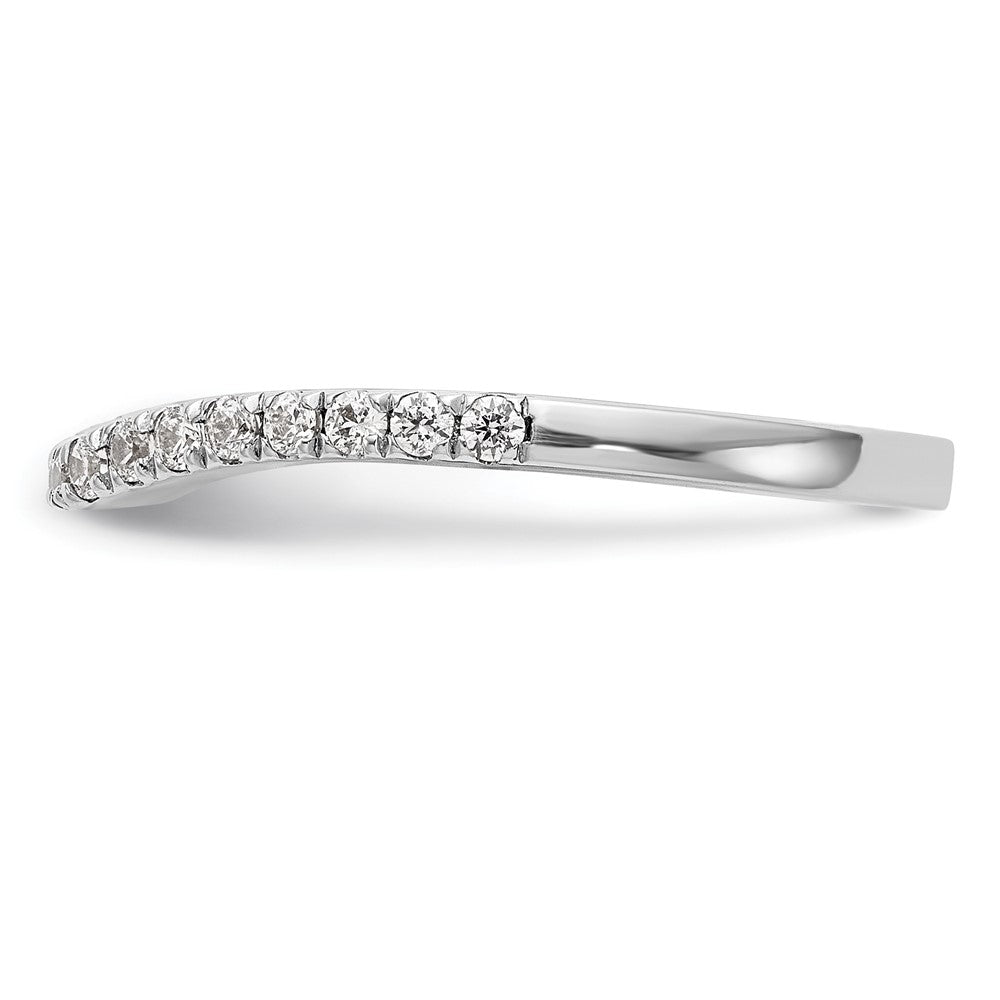 14K Weißgold Ehering mit natürlichen Diamanten