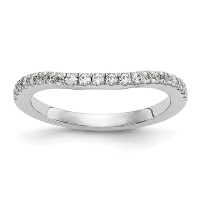 14K Weißgold Ehering mit natürlichen Diamanten