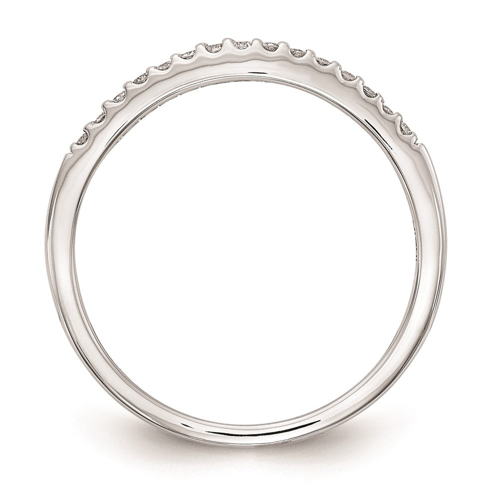 Ehering aus 14K Weißgold mit natürlichen Diamanten