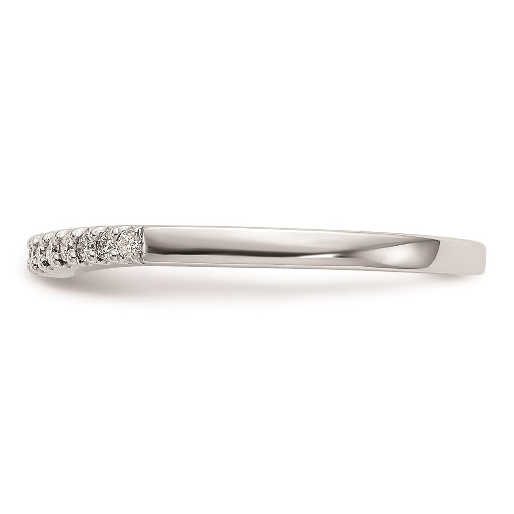 Ehering aus 14K Weißgold mit natürlichen Diamanten