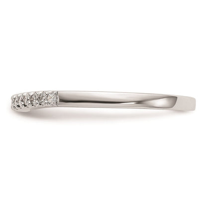 Ehering aus 14K Weißgold mit natürlichen Diamanten
