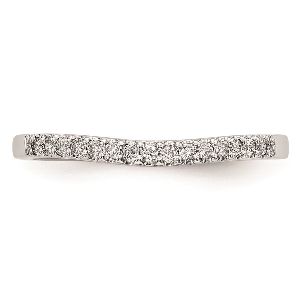 Ehering aus 14K Weißgold mit natürlichen Diamanten