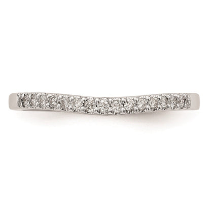 Ehering aus 14K Weißgold mit natürlichen Diamanten