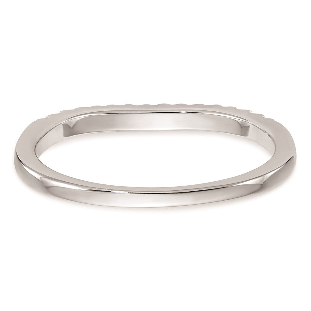 Ehering aus 14K Weißgold mit natürlichen Diamanten