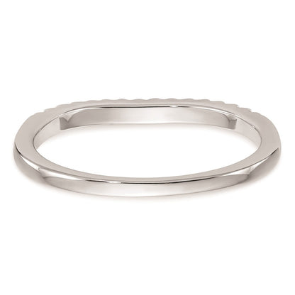 Ehering aus 14K Weißgold mit natürlichen Diamanten