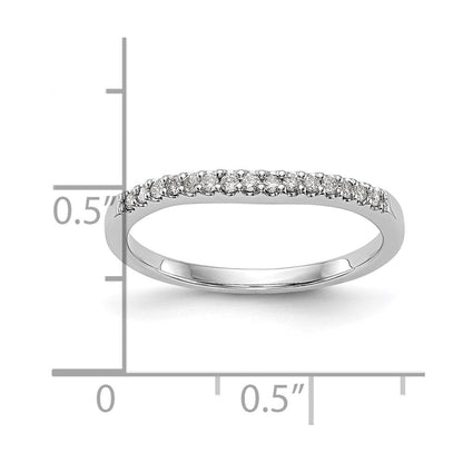 Ehering aus 14K Weißgold mit natürlichen Diamanten
