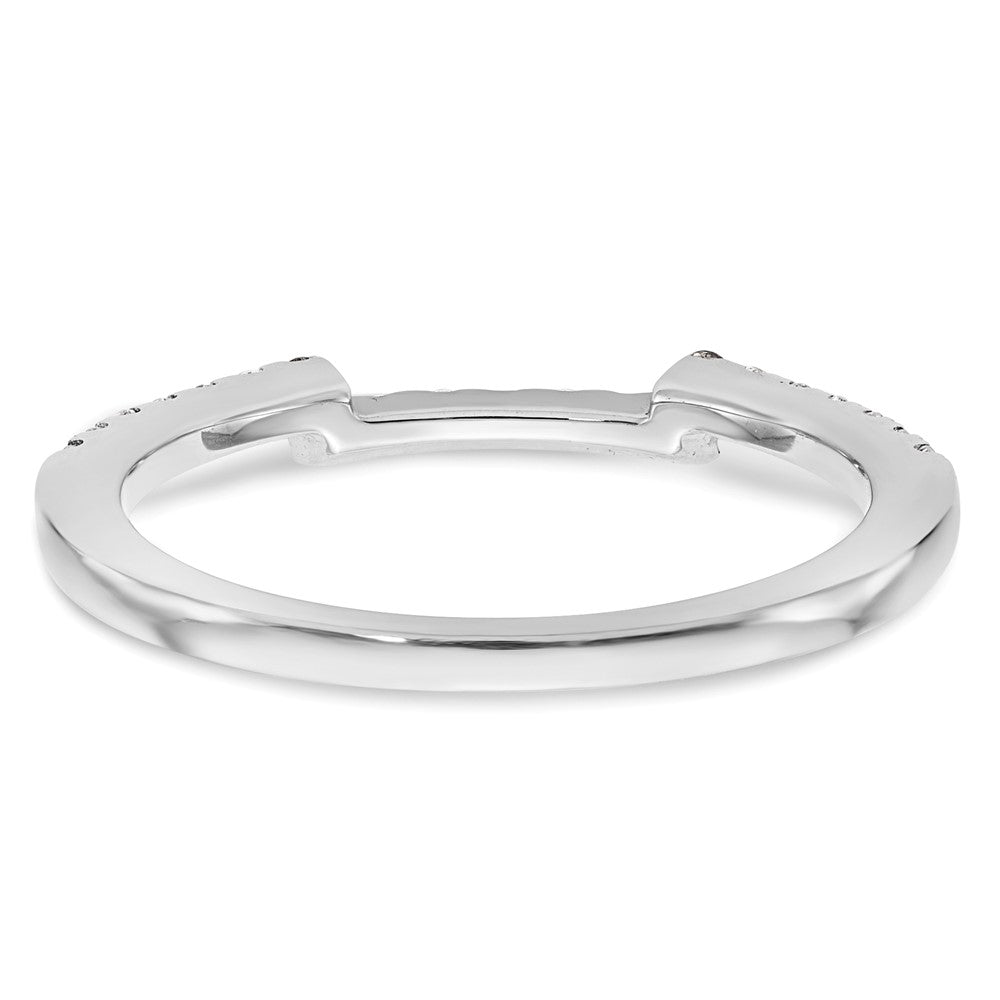 14K Weißgold Ehering mit natürlichen Diamanten