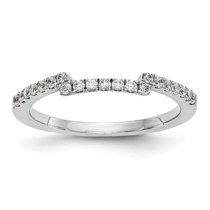 14K Weißgold Ehering mit natürlichen Diamanten