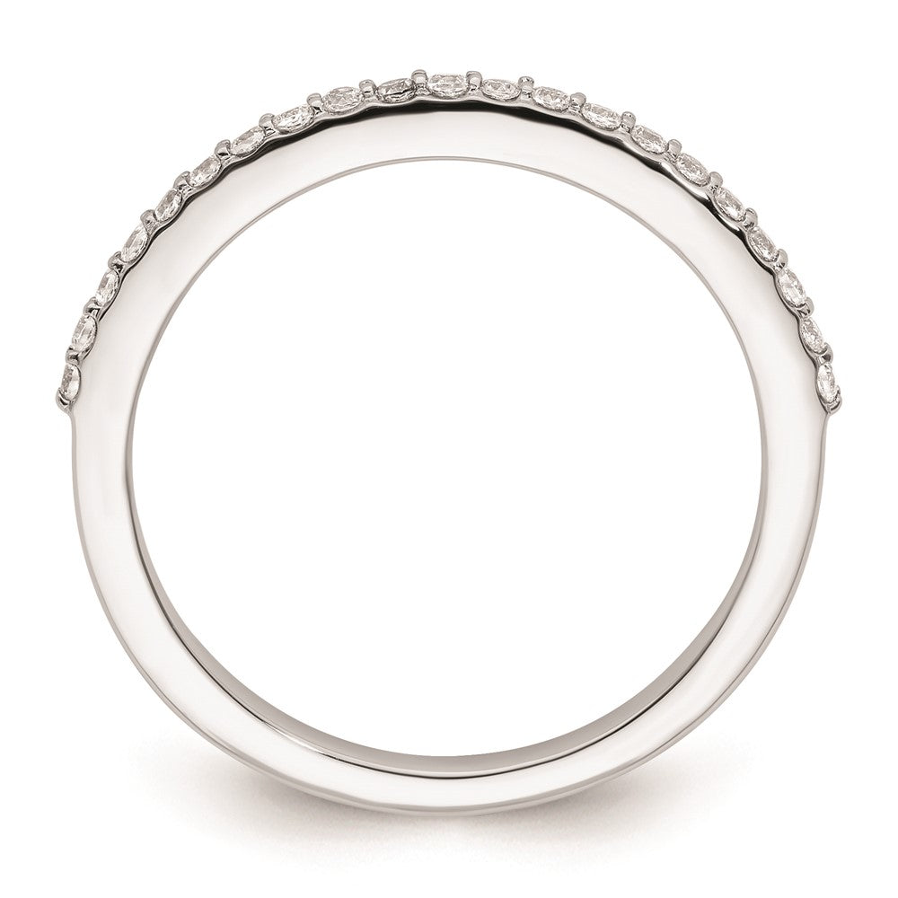 14K Weißgold Ehering mit natürlichen Diamanten