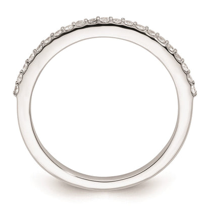 14K Weißgold Ehering mit natürlichen Diamanten