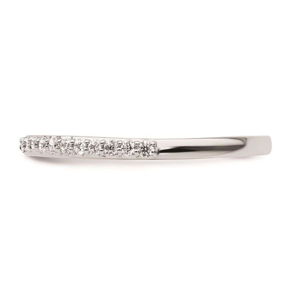 14K Weißgold Ehering mit natürlichen Diamanten