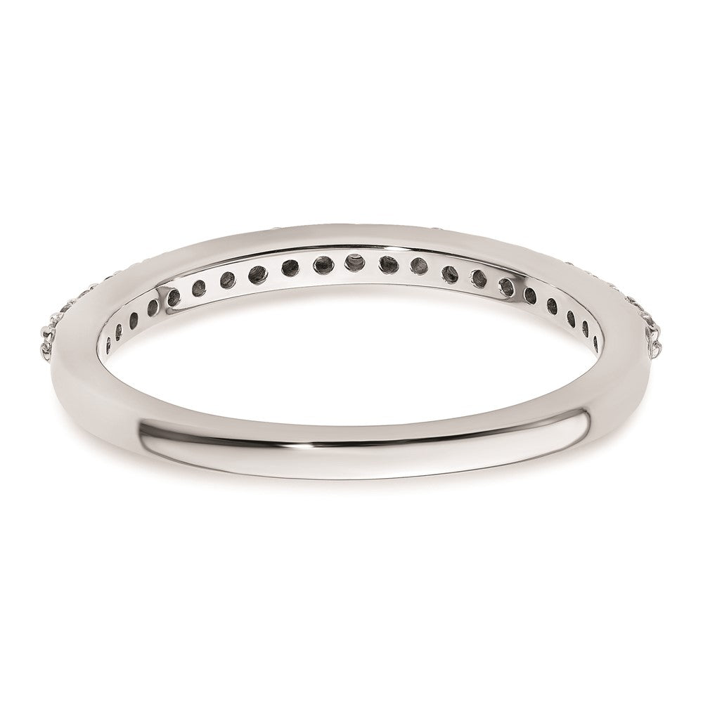 14K Weißgold Ehering mit natürlichen Diamanten