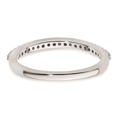 14K Weißgold Ehering mit natürlichen Diamanten