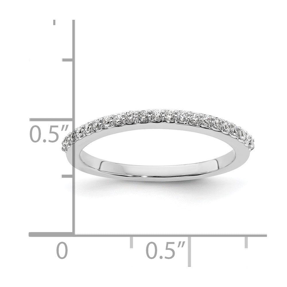 14K Weißgold Ehering mit natürlichen Diamanten