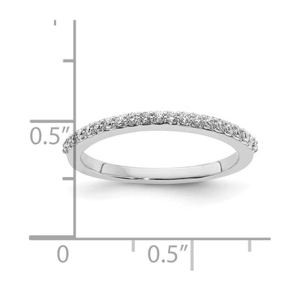 14K Weißgold Ehering mit natürlichen Diamanten