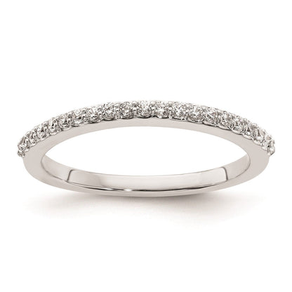 14K Weißgold Ehering mit natürlichen Diamanten