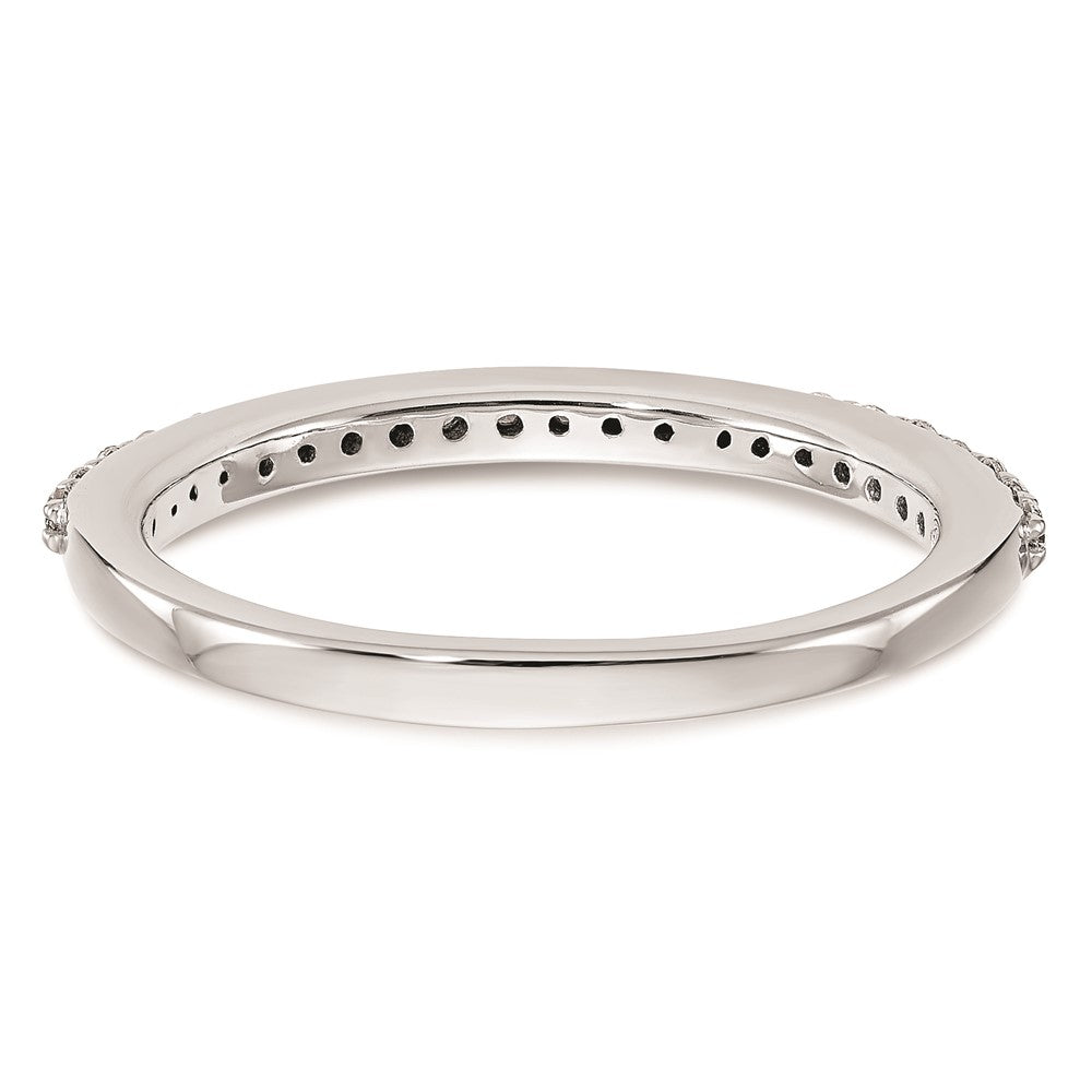 14K Weißgold Ehering mit natürlichen Diamanten