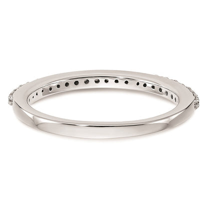 14K Weißgold Ehering mit natürlichen Diamanten