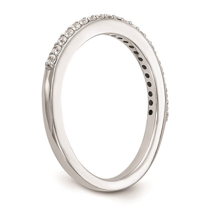 14K Weißgold Ehering mit natürlichen Diamanten
