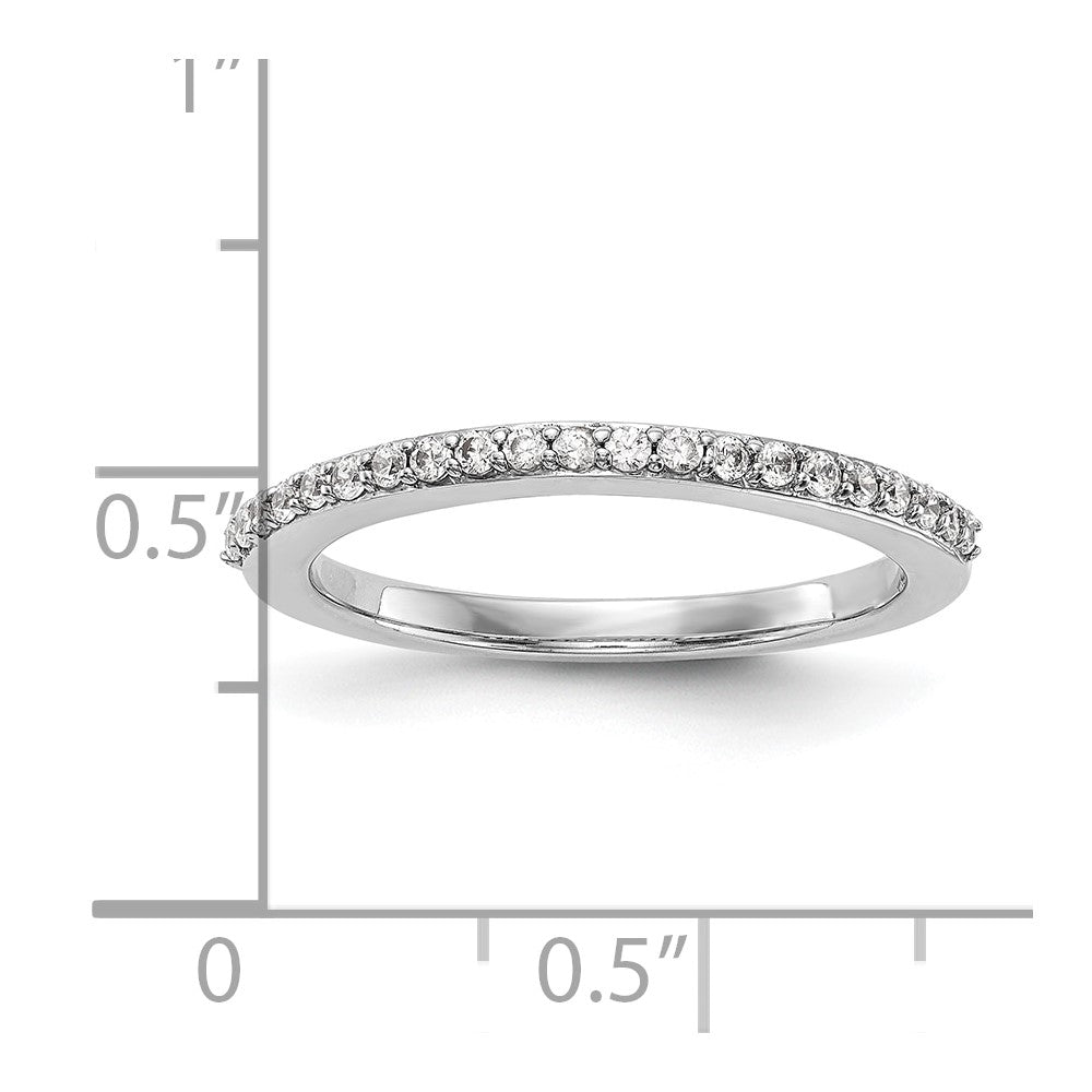 14K Weißgold Ehering mit natürlichen Diamanten