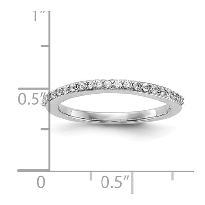 14K Weißgold Ehering mit natürlichen Diamanten
