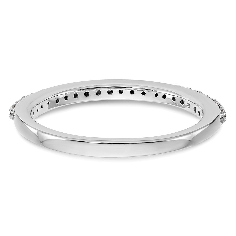 14K Weißgold Ehering mit natürlichen Diamanten, 0,285 ct Gesamtgewicht