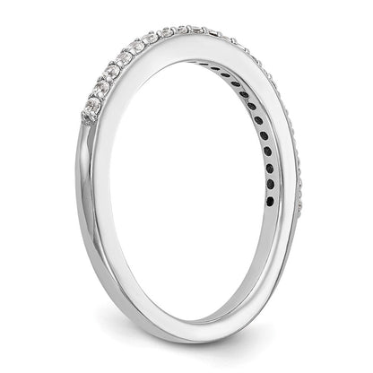 14K Weißgold Ehering mit natürlichen Diamanten, 0,285 ct Gesamtgewicht