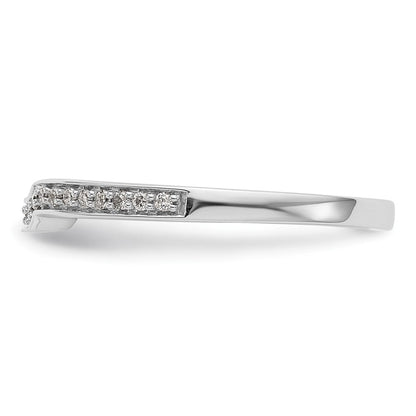 14K Weißgold Ehering mit natürlichen Diamanten
