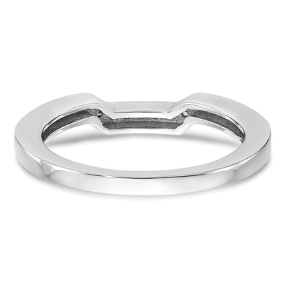 14K Weißgold Ehering mit natürlichen Diamanten