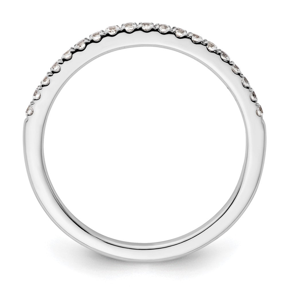 Ehering aus 14K Weißgold mit natürlichen Diamanten