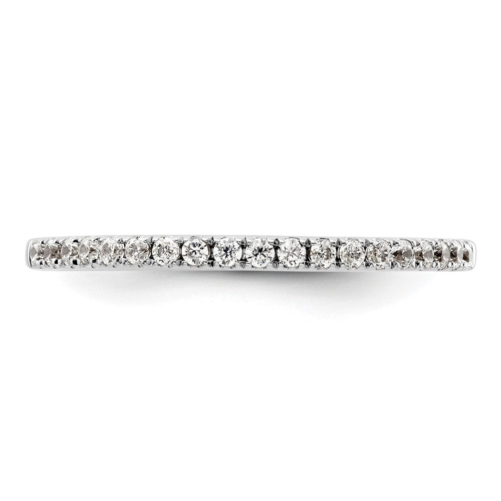 Ehering aus 14K Weißgold mit natürlichen Diamanten