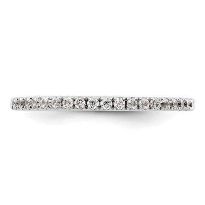 Ehering aus 14K Weißgold mit natürlichen Diamanten