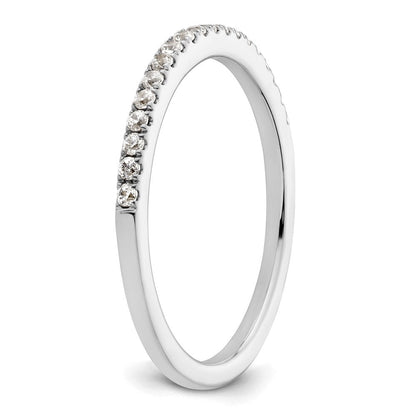 Ehering aus 14K Weißgold mit natürlichen Diamanten